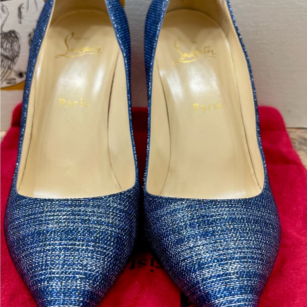 Christian Louboutin Elegant Blue Heels